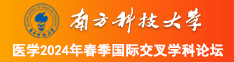 136骚逼bi导航南方科技大学医学2024年春季国际交叉学科论坛